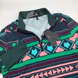 Greyson Multicolor Patterned Quarter Zip